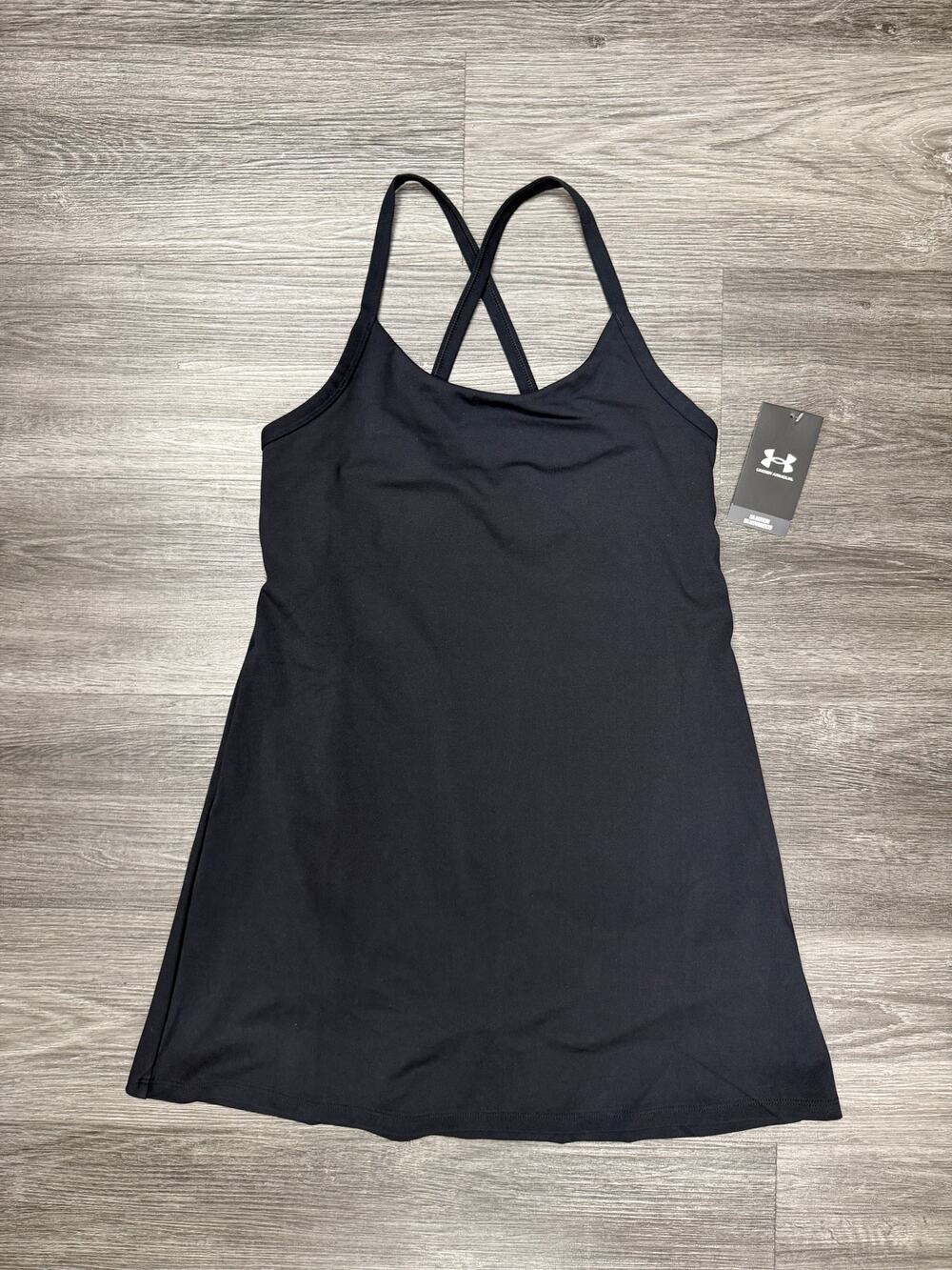 Under Armour Cross-Back Built-In Shorts Dress Women’s M New